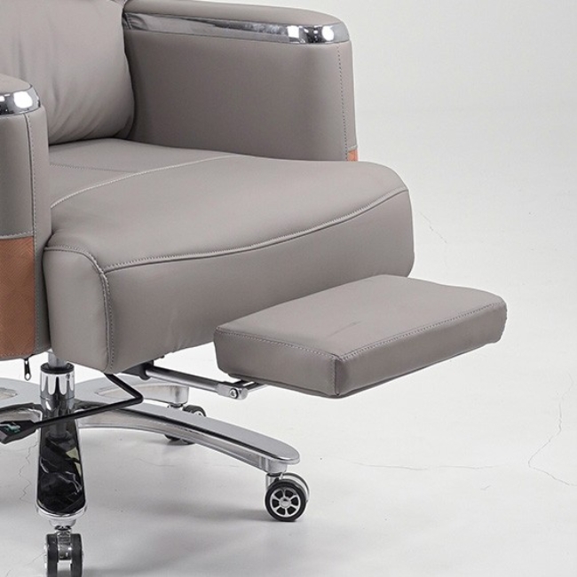 Ghế giám đốc cao cấp ngả lưng có gác chân bọc da công nghiệp: SG - 3803 - $hienthicat